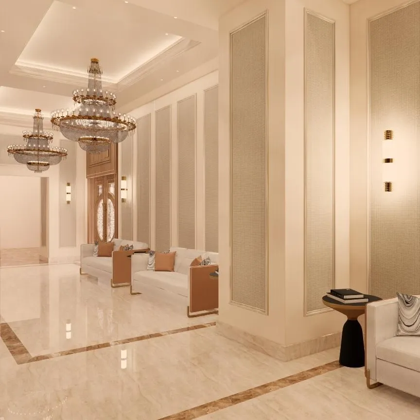 Elegant banquet hall reception interiors at Annakoot with tasteful décor